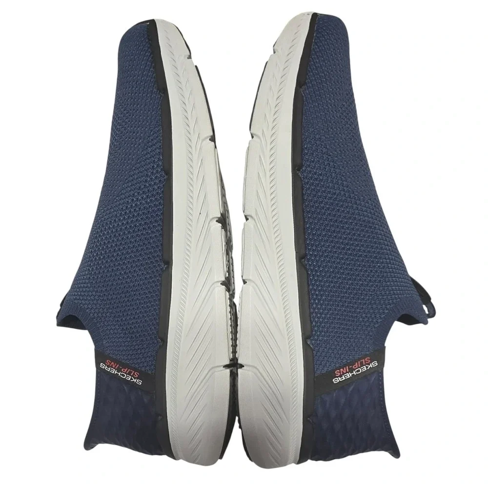 Skechers Mens Hands Free Slip-ins Max Cushioning Navy Blue Sneakers 220839WW 13